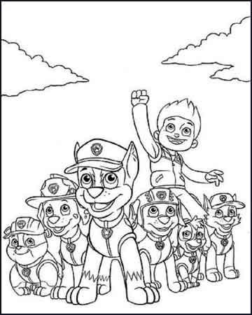 Desenhos para Colorir Patrulha Canina  Patrulha canina para colorir,  Páginas para colorir, Patrulha canina desenho